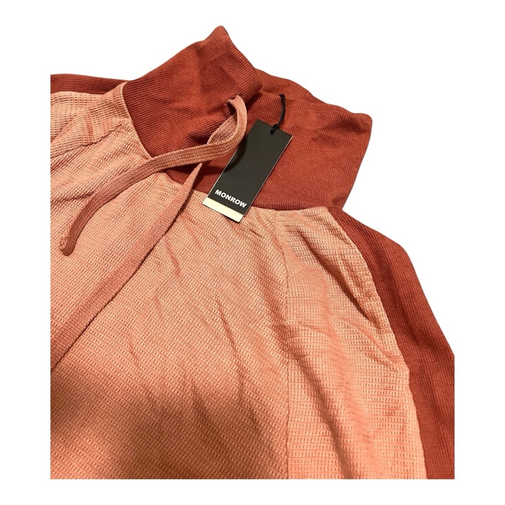 Monrow Women's Cowl Neck Sweater - Dusty Rose - Picture 4 of 4